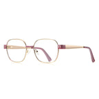 Ochelari lumină albastră femei, accente aurii – Techsuit 3172 – Roz / auriu – imagine 2