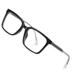 Ochelari lumină albastră bărbați, flat-top negri – Techsuit LS091 – Negru – imagine 3
