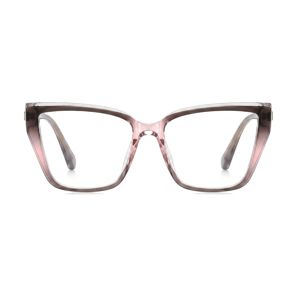 Ochelari lumină albastră femei, oversized roz – Techsuit LS250 – Roz degrade – imagine 2