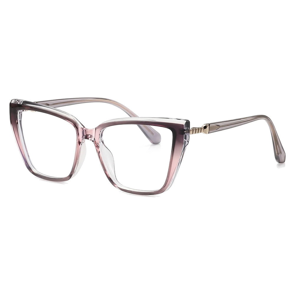 Ochelari lumină albastră femei, oversized roz – Techsuit LS250 – Roz degrade – imagine 2