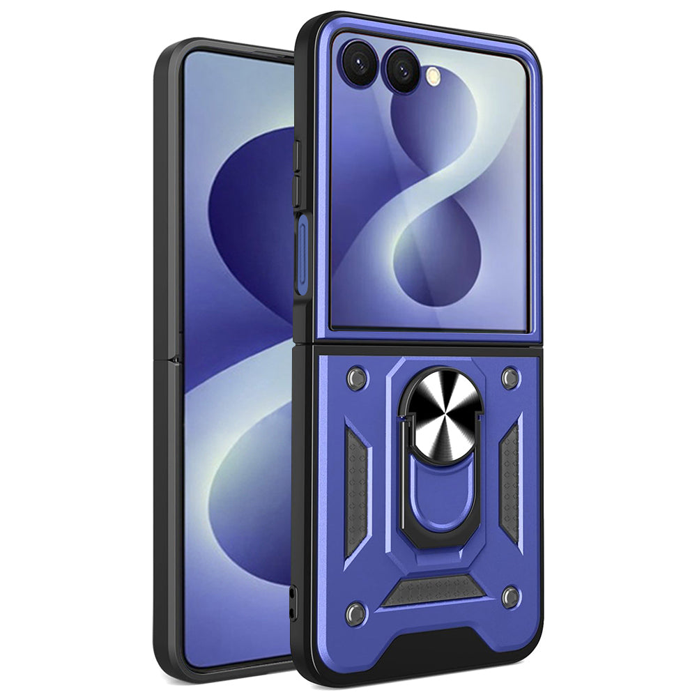 Husă Techsuit CamShield Galaxy Z Flip8 – Albastru – imagine 3
