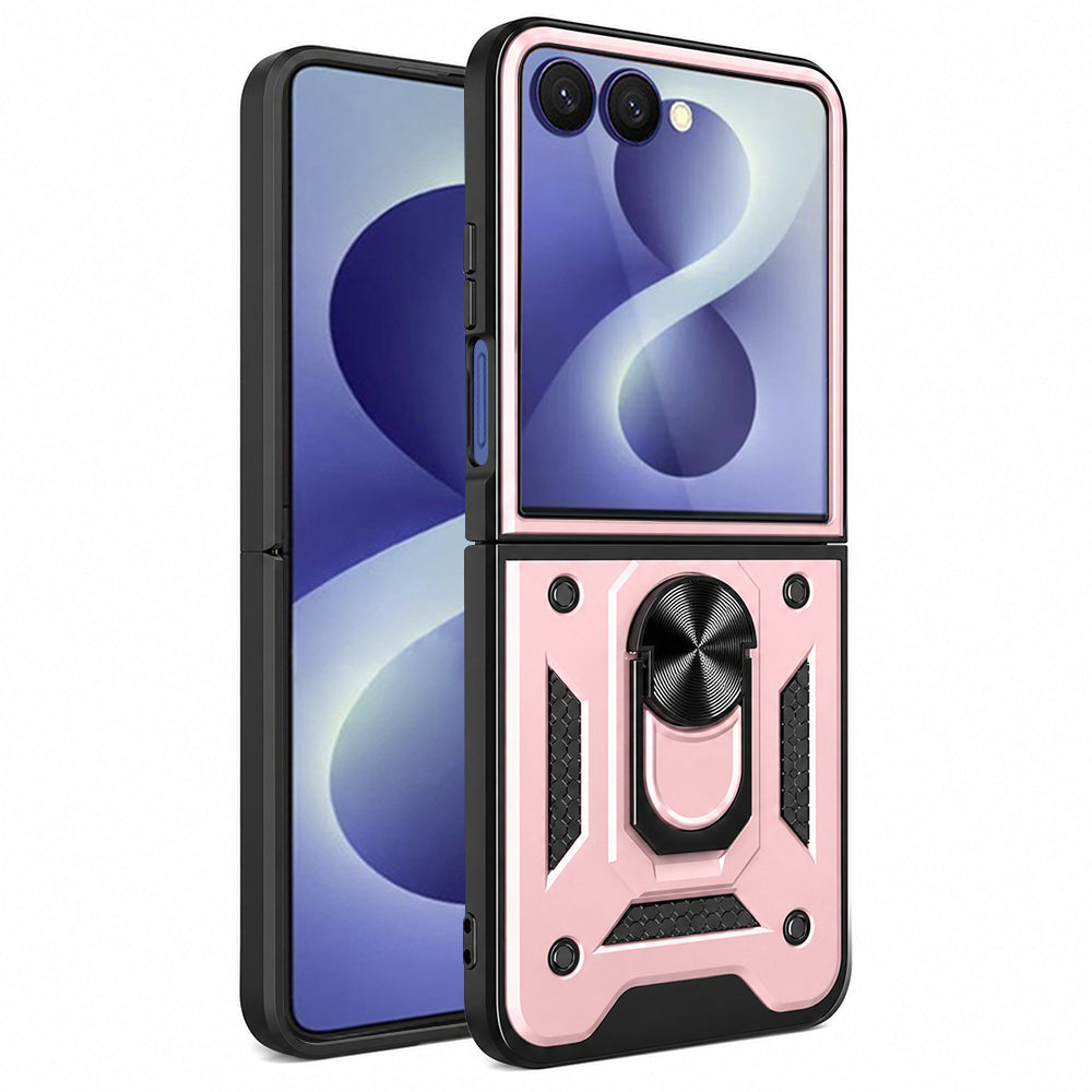 Husă Techsuit CamShield Galaxy Z Flip8 – Auriu roz – imagine 9