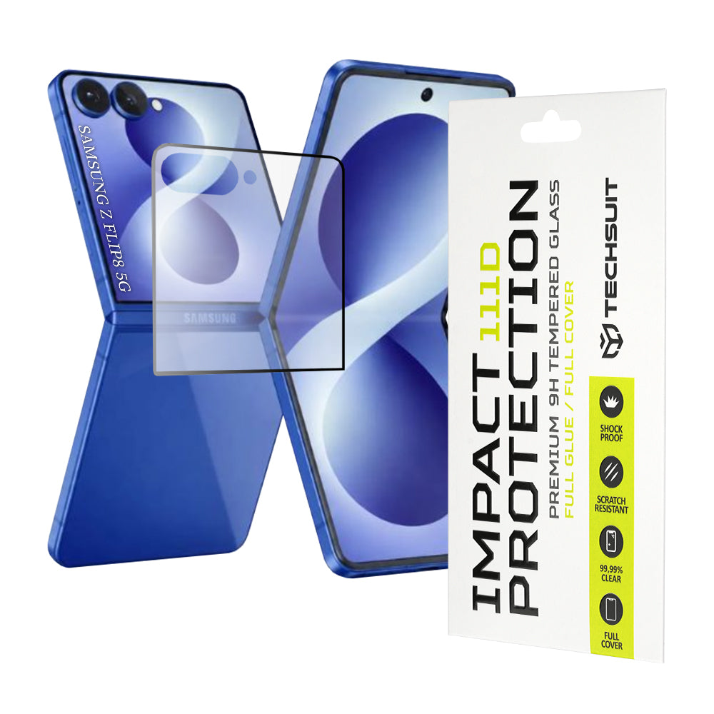 Folie sticlă Techsuit 111D Galaxy Z Flip8, full glue 9H – imagine 1