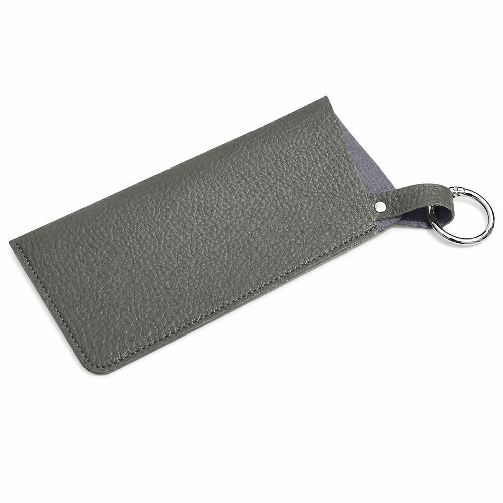 Toc ochelari piele ecologică cu inel metalic – Techsuit ETN6 – Gri beton – imagine 2