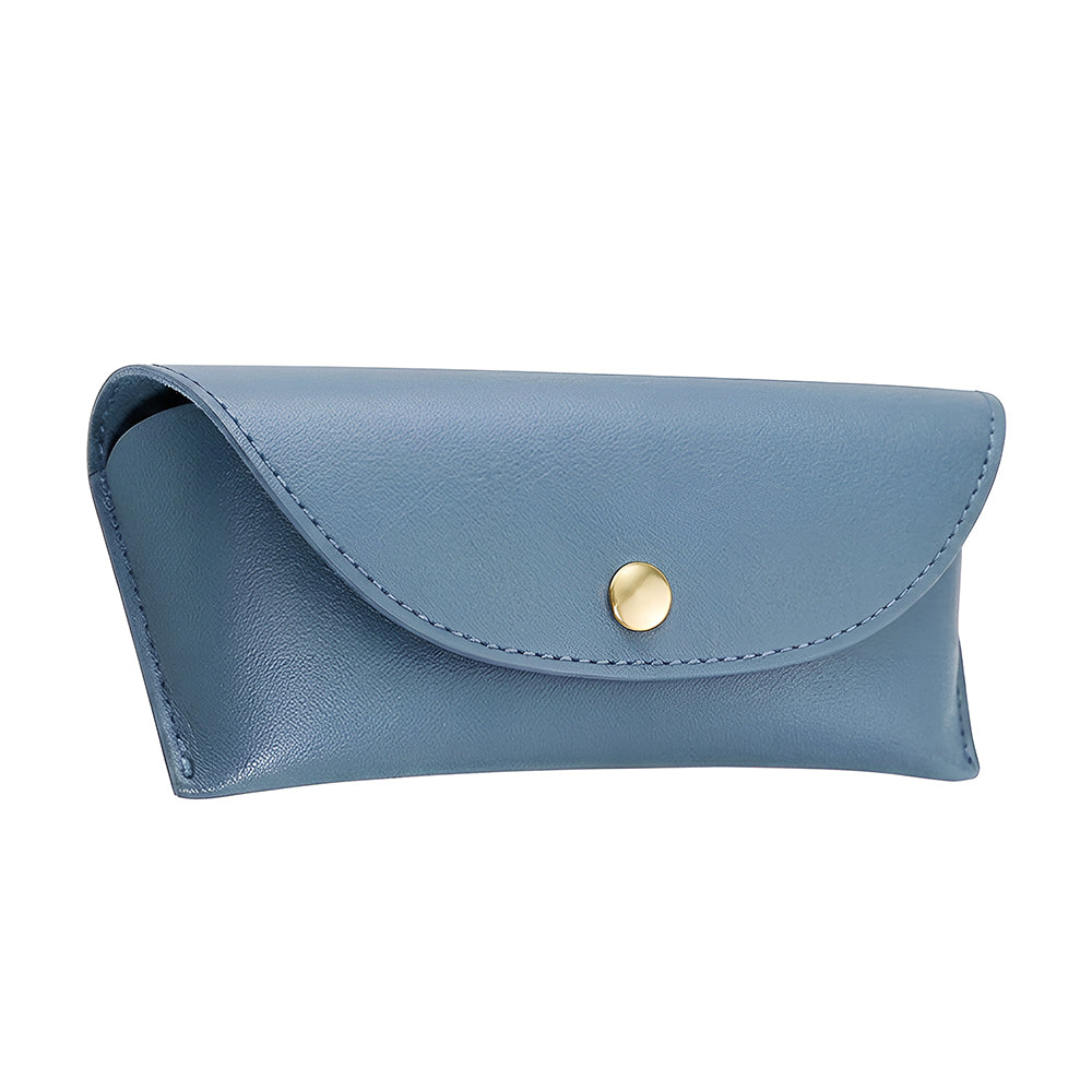 Toc ochelari piele ecologică cu capsă, 17,3 cm – Techsuit ETI4 – Albastru ardezie – imagine 3