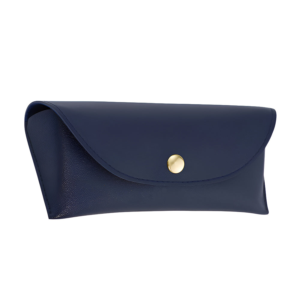 Toc ochelari piele ecologică cu capsă, 17,3 cm – Techsuit ETI4 – Bleumarin – imagine 1