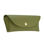 Toc ochelari piele ecologică cu capsă, 17,3 cm – Techsuit ETI4 – Verde militar – imagine 5