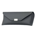 Toc ochelari piele ecologică cu capsă, 16,5 x 8 cm – Techsuit ETK4 – Gri – imagine 1