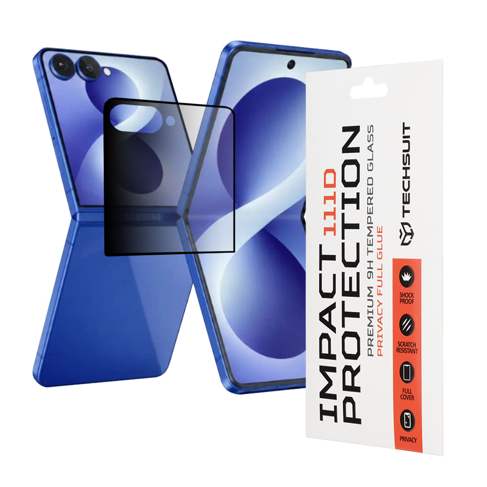 Folie privacy Techsuit Galaxy Z Flip8, anti-spion – imagine 1