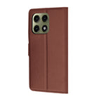 Husă Motorola Edge 70 Pro tip portofel Techsuit Leather Folio, maro – imagine 4