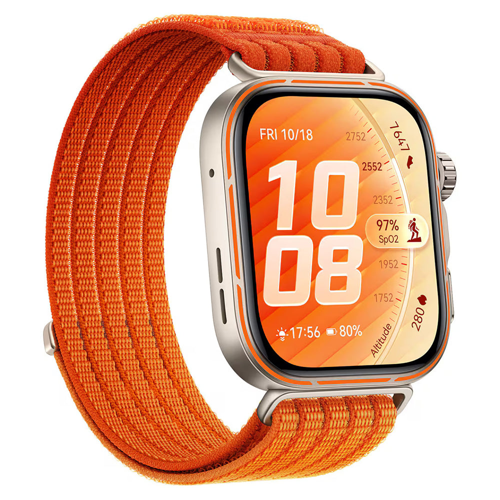 Curea Huawei Watch Fit 5 Pro/Fit 5 Techsuit W085, nailon, portocaliu – imagine 4