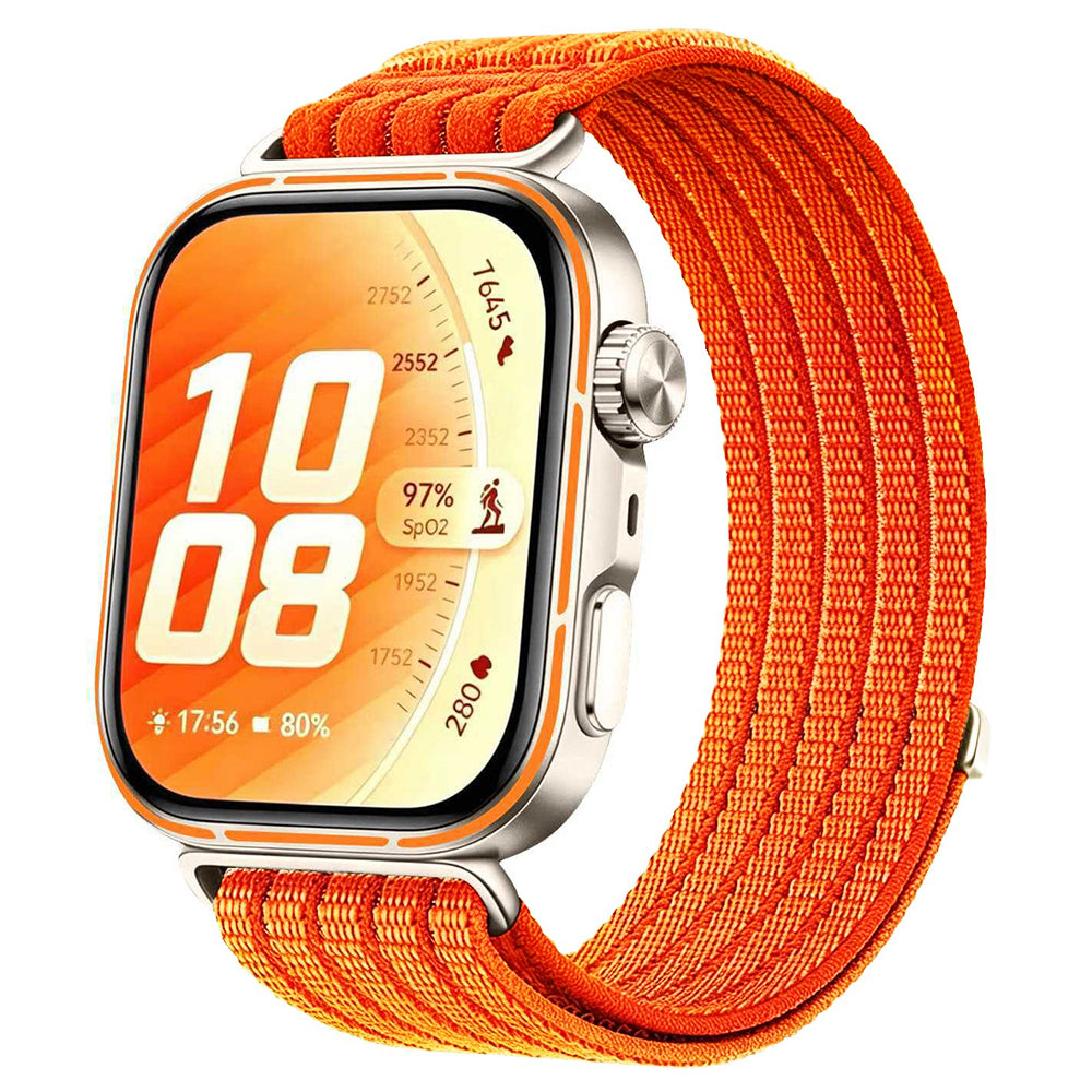 Curea Huawei Watch Fit 5 Pro/Fit 5 Techsuit W085, nailon, portocaliu – imagine 1