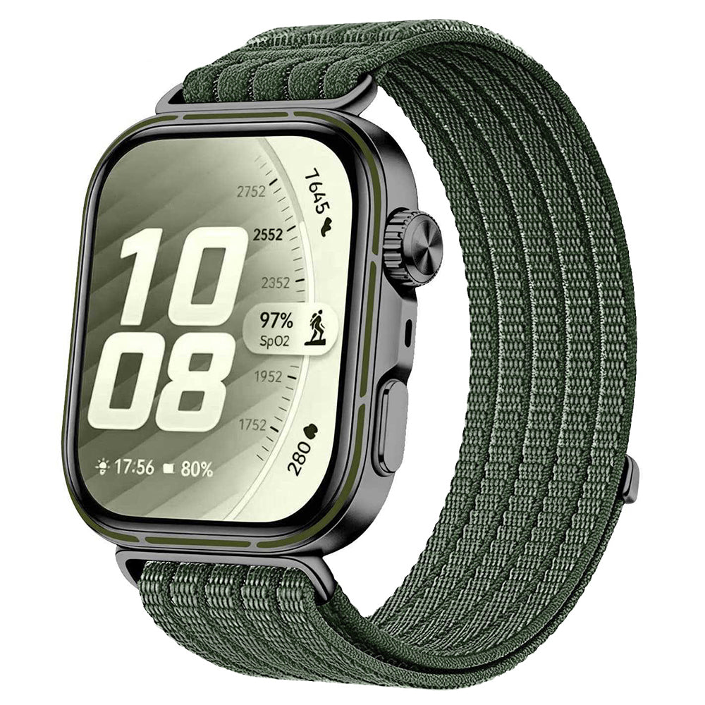 Curea Huawei Watch Fit 5 Pro/Fit 5 Techsuit W085, nailon, verde brad – imagine 1