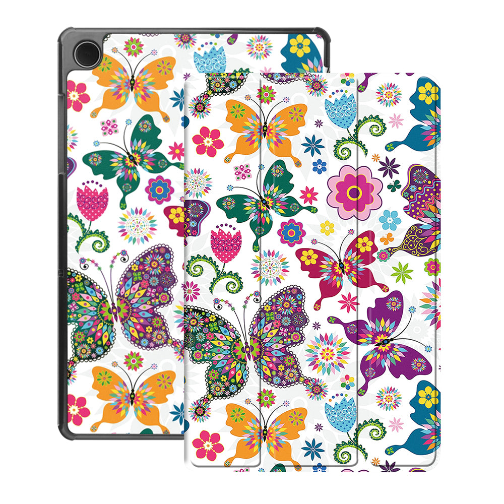 Husă Samsung Galaxy Tab A11 / A9 Techsuit FoldPro, butterfly – imagine 1
