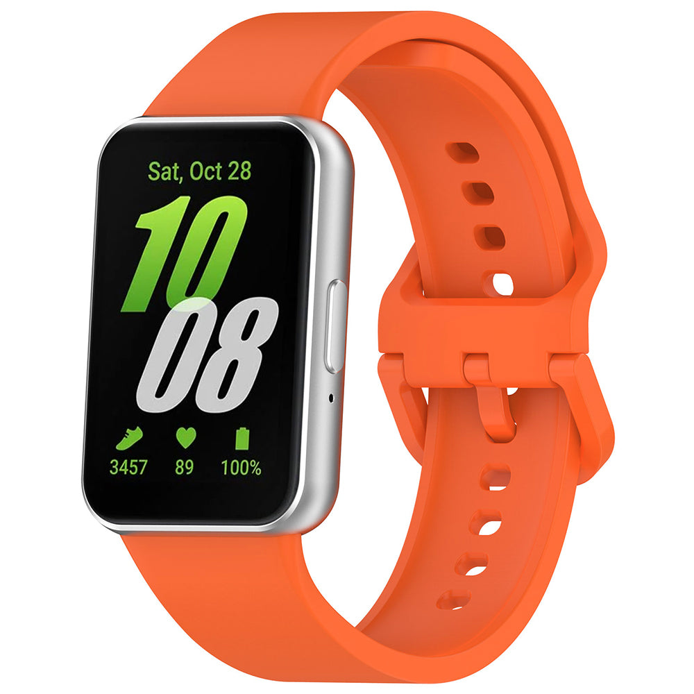 Curea Samsung Galaxy Fit3 Techsuit W086, silicon, portocaliu – imagine 1