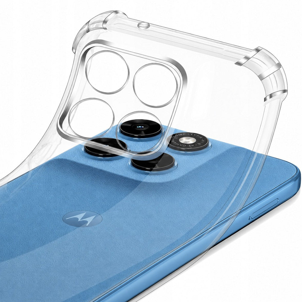 Husă transparentă Techsuit Shockproof Clear Silicone Motorola Moto G87 – imagine 2