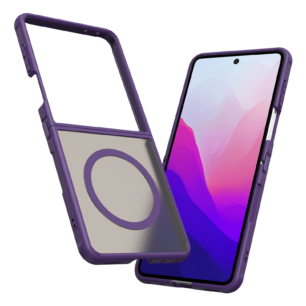 Husă Techsuit HaloFrost II MagSafe Galaxy Z Flip8 – Mov – imagine 9
