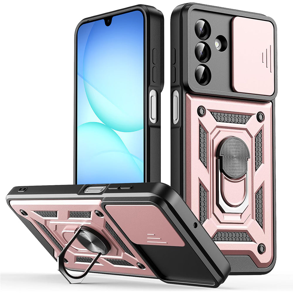 Husă Techsuit CamShield Galaxy A17 5G / A17 4G / M17 / F17 / A18 – Auriu roz – imagine 4