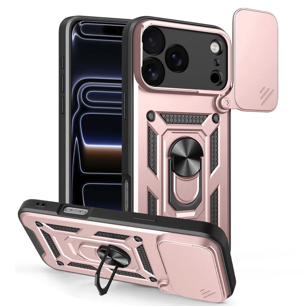 Husă Techsuit CamShield iPhone 17 Pro – Auriu roz – imagine 4