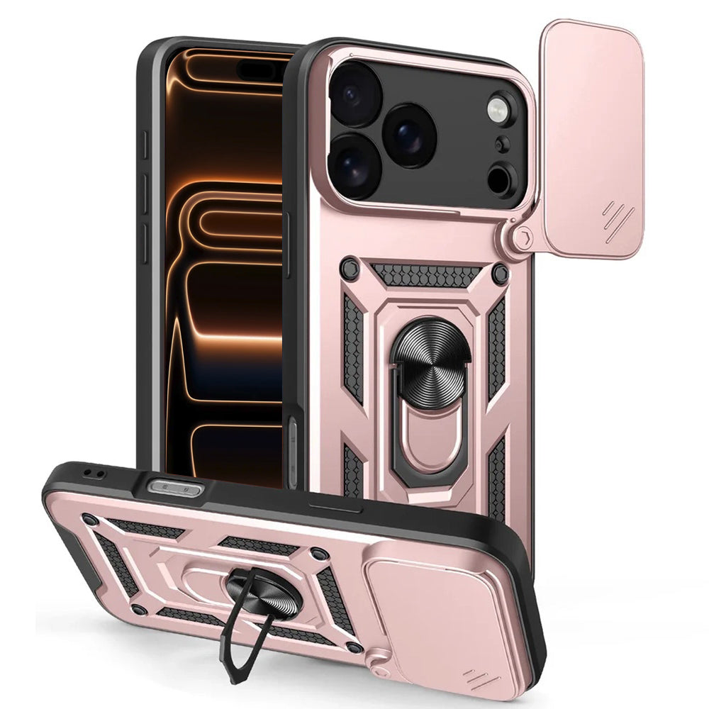 Husă Techsuit CamShield iPhone 17 Pro Max – Auriu roz – imagine 3