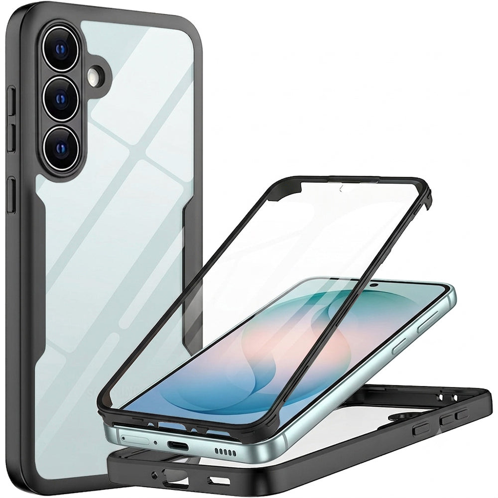 Husă 360 Techsuit ColorVerse cu folie de ecran Galaxy S26 Plus – Negru – imagine 4