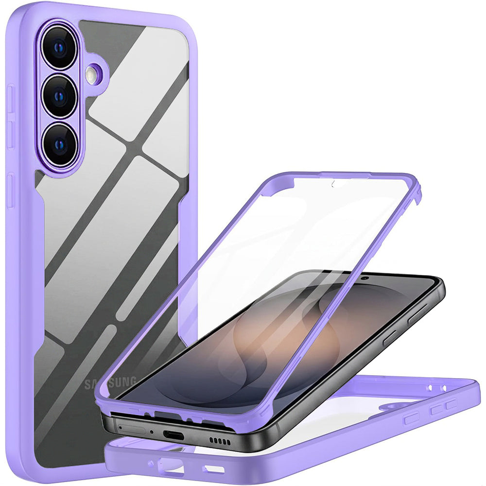 Husă 360 Techsuit ColorVerse cu folie de ecran Galaxy S26 – Mov – imagine 3