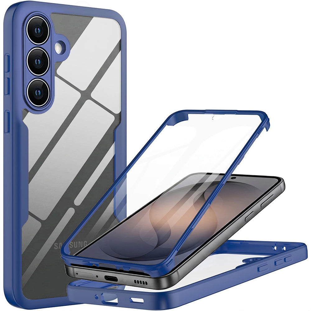 Husă 360 Techsuit ColorVerse cu folie de ecran Galaxy S26 – Albastru – imagine 1
