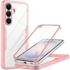 Husă 360 Techsuit ColorVerse cu folie de ecran Galaxy S26 – Roz – imagine 2