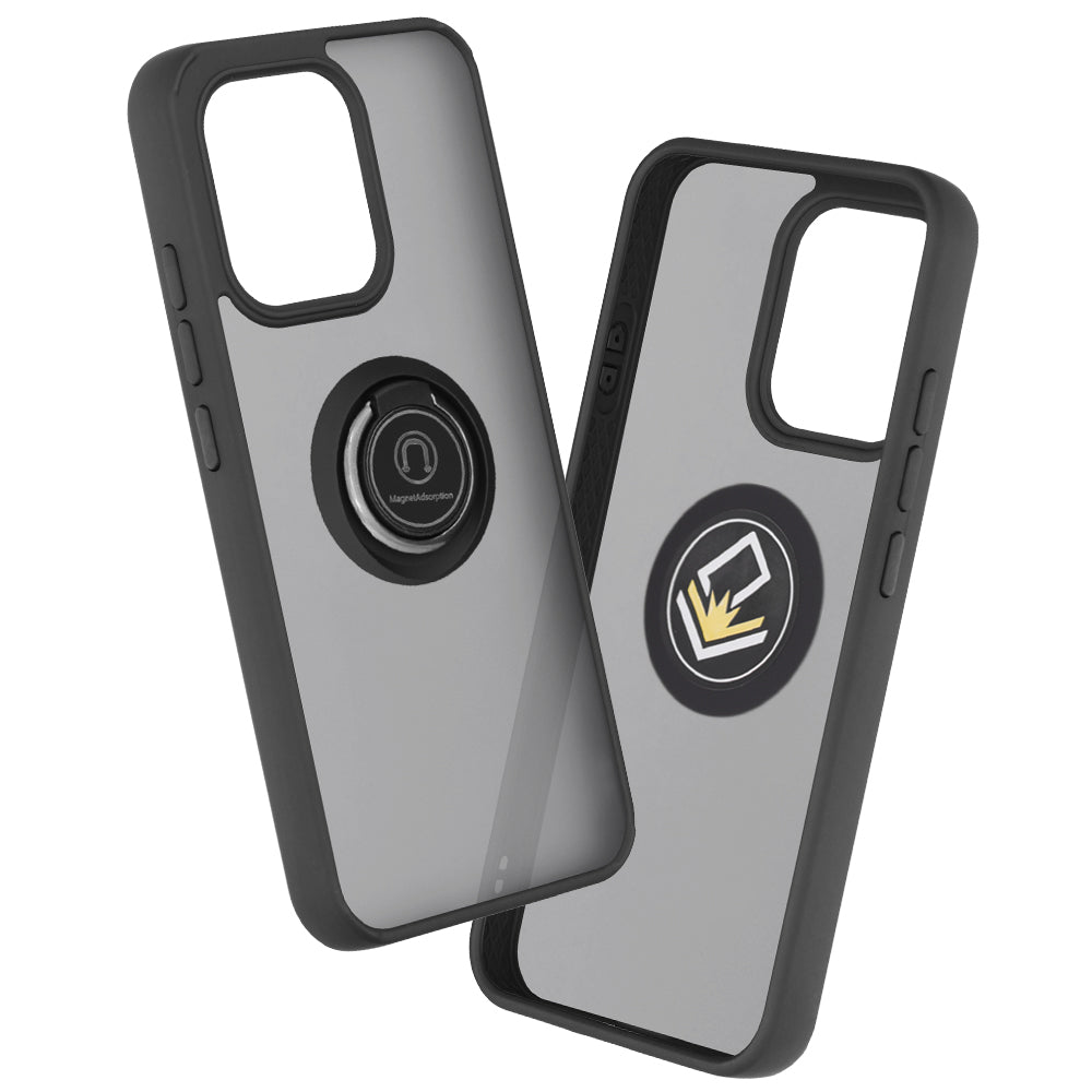 Husă Oppo Reno16 F / Reno16 FS Techsuit Glinth cu inel magnetic, negru – imagine 5
