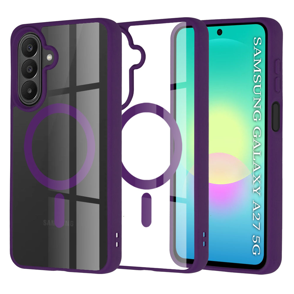 Husă transparentă Techsuit MagSafe Pro Galaxy A27 5G – Mov – imagine 5