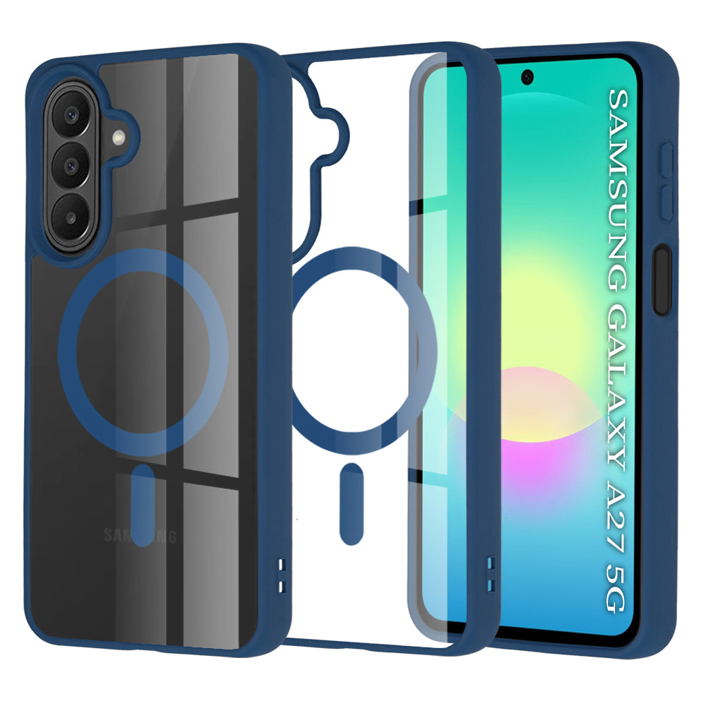 Husă transparentă Techsuit MagSafe Pro Galaxy A27 5G – Albastru – imagine 1