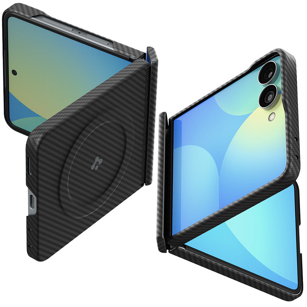 Husă Spigen Air Skin Aramid MagSafe Galaxy Z Flip8 – Negru – imagine 2