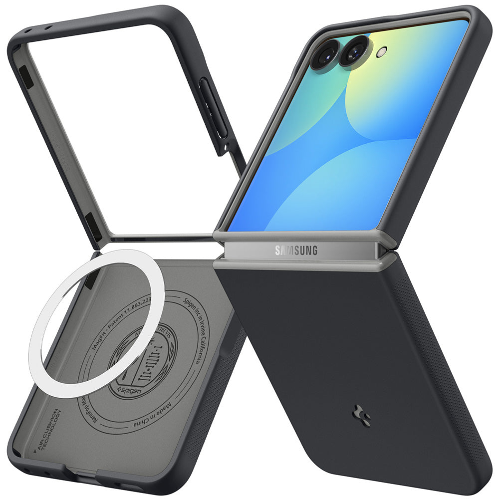Husă Caseology Nano Pop MagSafe Galaxy Z Flip8 – Black Sesame (negru) – imagine 1