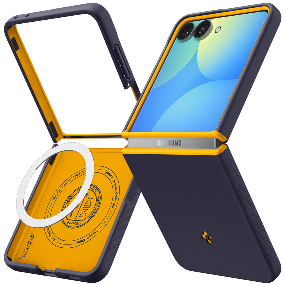 Husă Caseology Nano Pop MagSafe Galaxy Z Flip8 – Blueberry Navy (bleumarin) – imagine 7