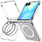 Husă Spigen Ultra Hybrid Pro MagSafe Galaxy Z Flip8 – Transparent / Alb – imagine 1