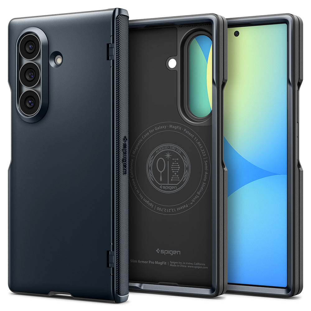Husă Spigen Slim Armor Pro MagSafe Galaxy Z Fold8 Ultra – Metal Slate (gri ardezie) – imagine 7