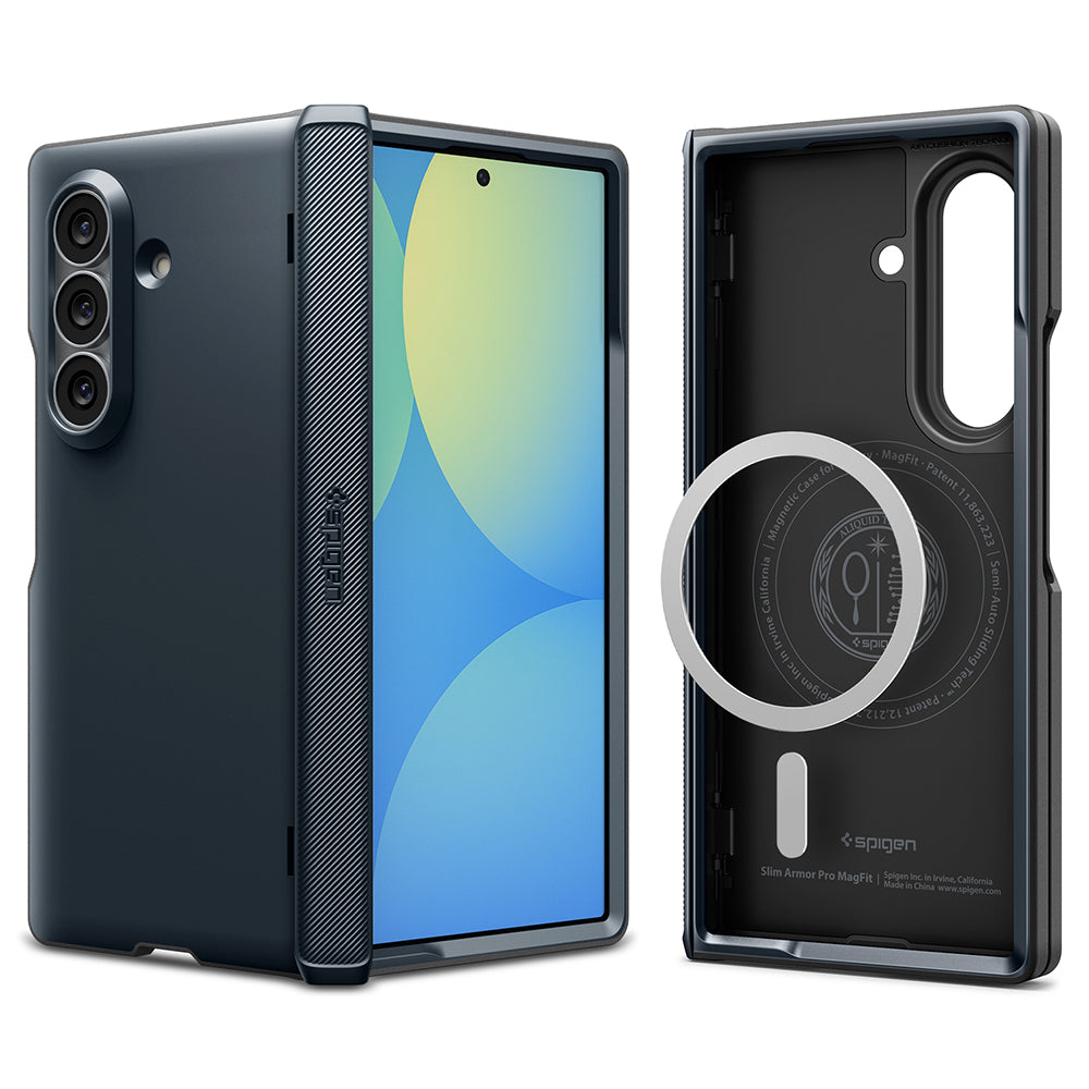 Husă Spigen Slim Armor Pro MagSafe Galaxy Z Fold8 Ultra – Metal Slate (gri ardezie) – imagine 9