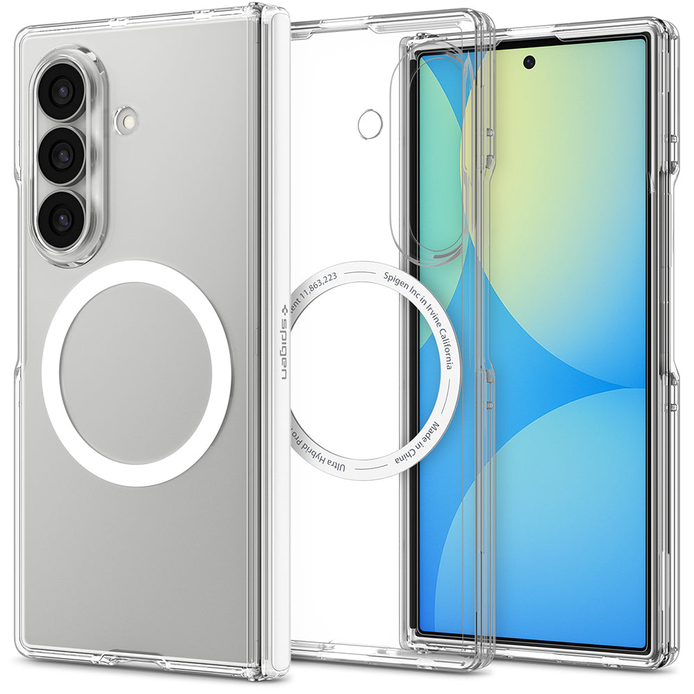 Husă Spigen Ultra Hybrid Pro MagSafe Galaxy Z Fold8 Ultra – Transparent / Alb – imagine 7