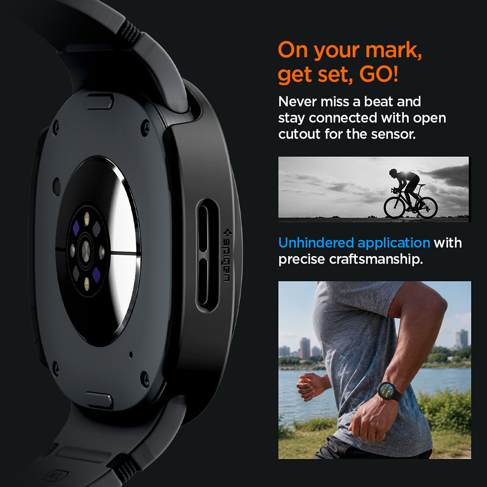 Husă Spigen Thin Fit 360 cu sticlă de protecție integrată Samsung Galaxy Watch9 / Watch8 (44 mm) – imagine 5
