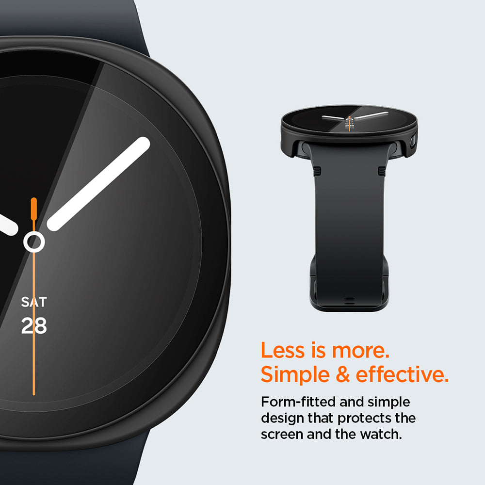 Husă Spigen Thin Fit 360 cu sticlă de protecție integrată Samsung Galaxy Watch9 / Watch8 (44 mm) – imagine 6