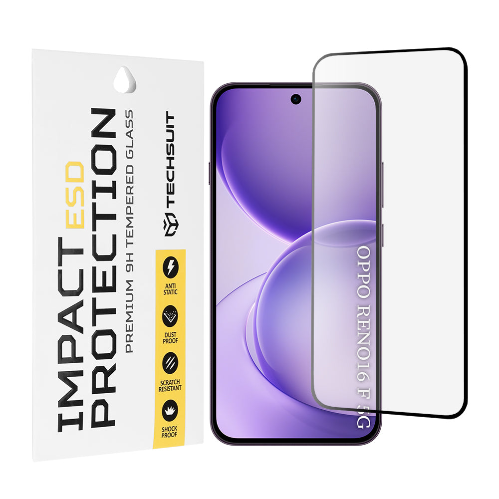 Folie sticlă antistatică Techsuit ESD Oppo Reno16 F / Reno16 FS – imagine 1