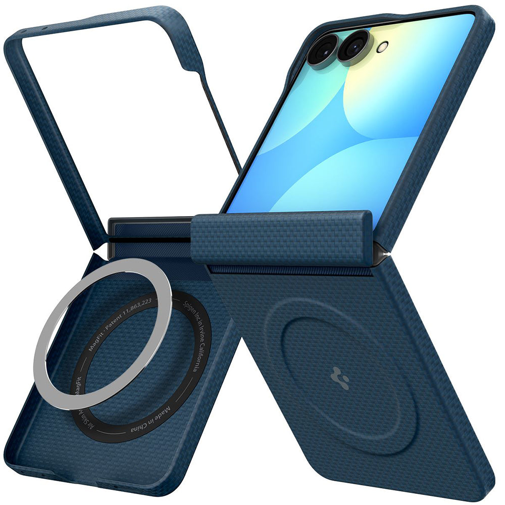Husă Spigen Air Skin Aramid MagSafe Galaxy Z Flip8 – Bleumarin – imagine 7