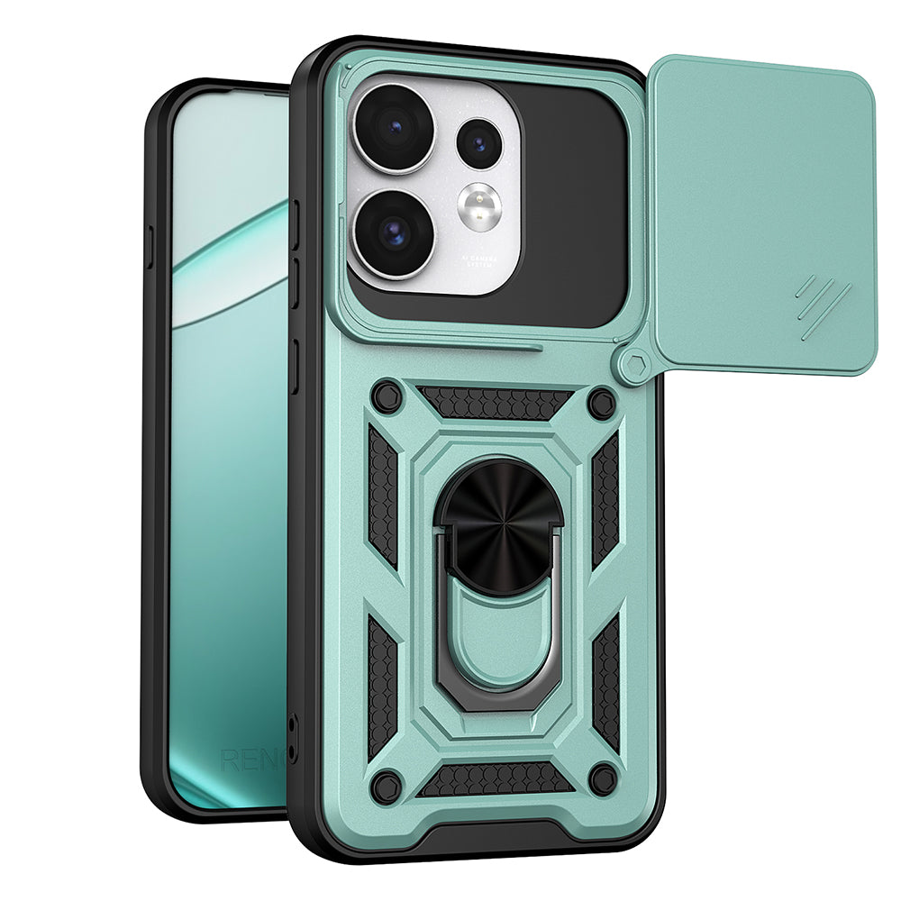 Husă Oppo Reno16 / Reno16 Pro Techsuit CamShield, verde – imagine 1