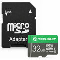 Card microSDHC 32 GB Class 10, adaptor SD, verde – Techsuit – imagine 1