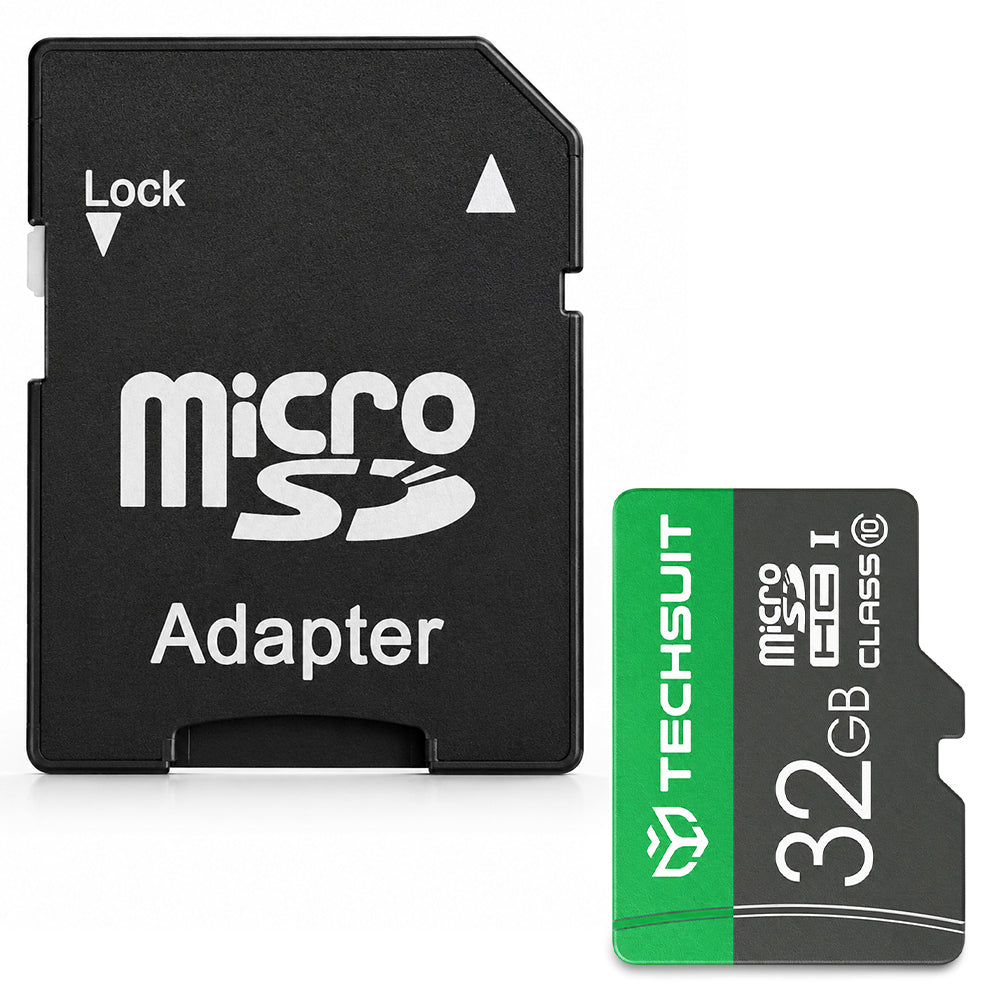 Card microSDHC 32 GB Class 10, adaptor SD, verde – Techsuit – imagine 2
