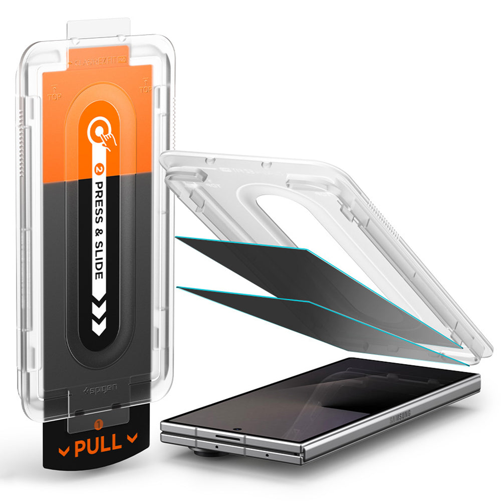 Folie de sticlă privacy Spigen Glas.tR EZ Fit Pro pentru Samsung Galaxy Z Fold7 / Z Fold8 Ultra – imagine 2