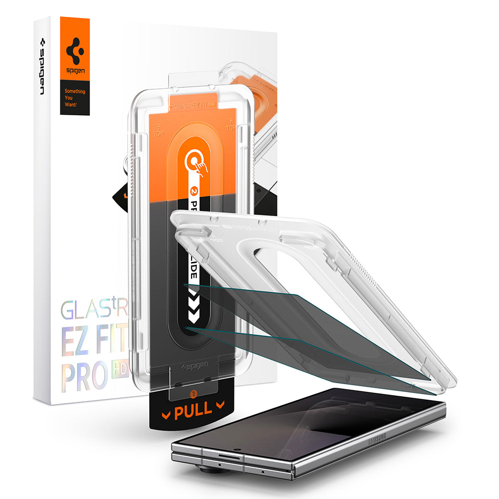 Folie de sticlă privacy Spigen Glas.tR EZ Fit Pro HD pentru Samsung Galaxy Z Fold7 / Z Fold8 Ultra – 2 folii – imagine 8
