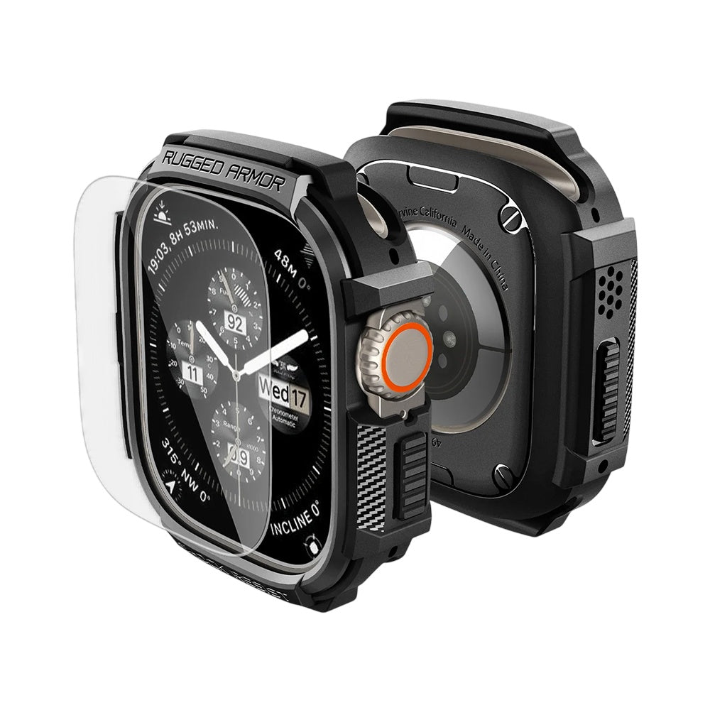 Husă Spigen Rugged Armor, cu folie de ecran Apple Watch Ultra / Ultra 2 / Ultra 3 / Ultra 4 (49 mm) – imagine 3