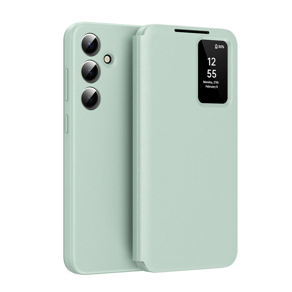 Husă flip Techsuit SmartView Galaxy S26 FE – Verde – imagine 3