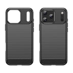 Husă Techsuit Carbon Silicone iPhone 18 Pro / 17 Pro – Negru – imagine 4